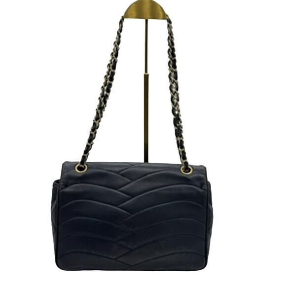 CHANEL Pre-Owned 2015-2016 Pagoda Flap shoulder bag AMAZING Full SET! NAVY - Picture 7 of 16